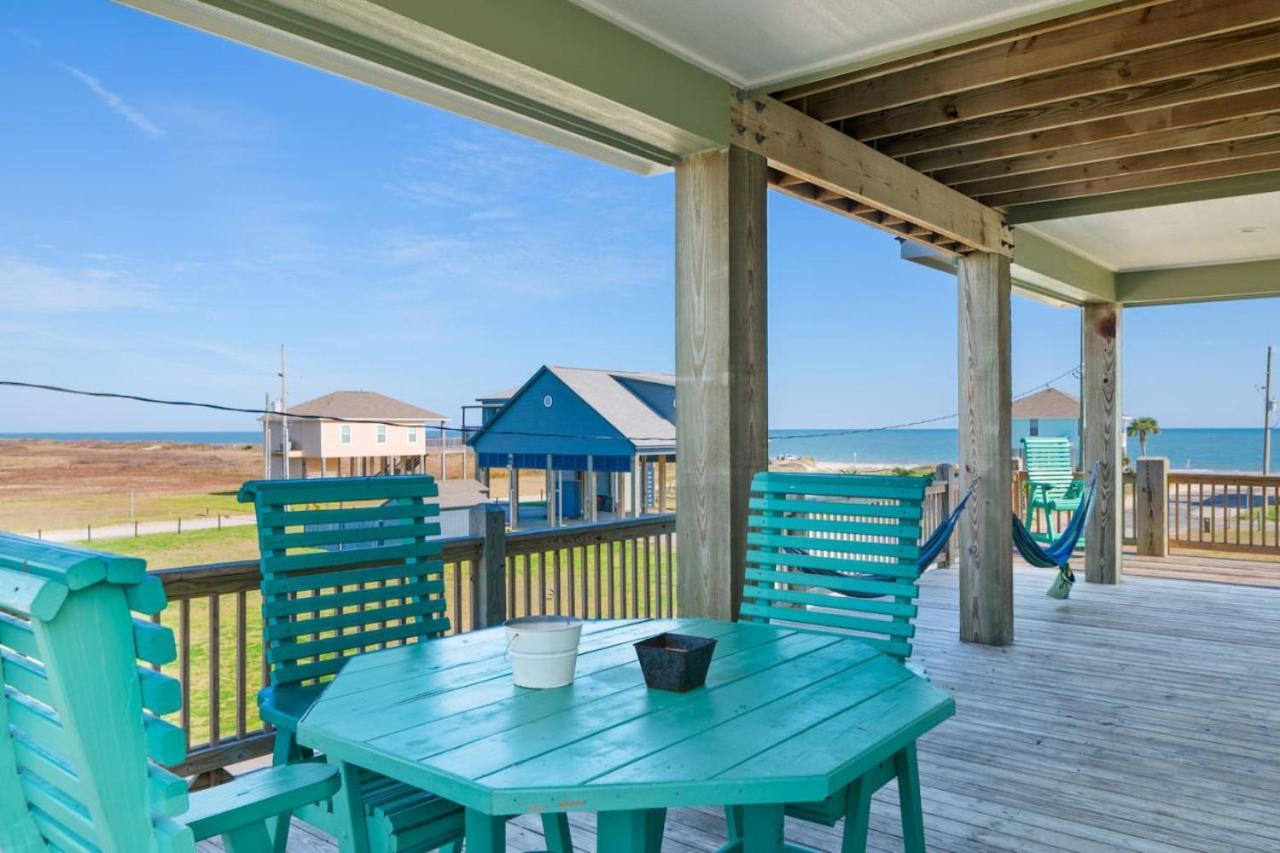 Seas The Day! 4Br Retreat, Hot Tub, Game Room, Firepit & Gulf Views Port Bolivar Esterno foto