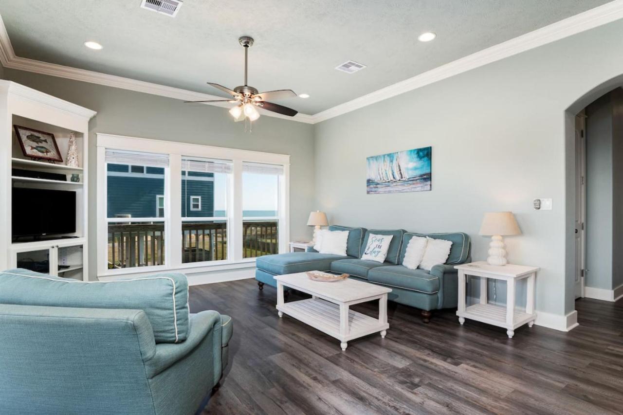 Seas The Day! 4Br Retreat, Hot Tub, Game Room, Firepit & Gulf Views Port Bolivar Esterno foto