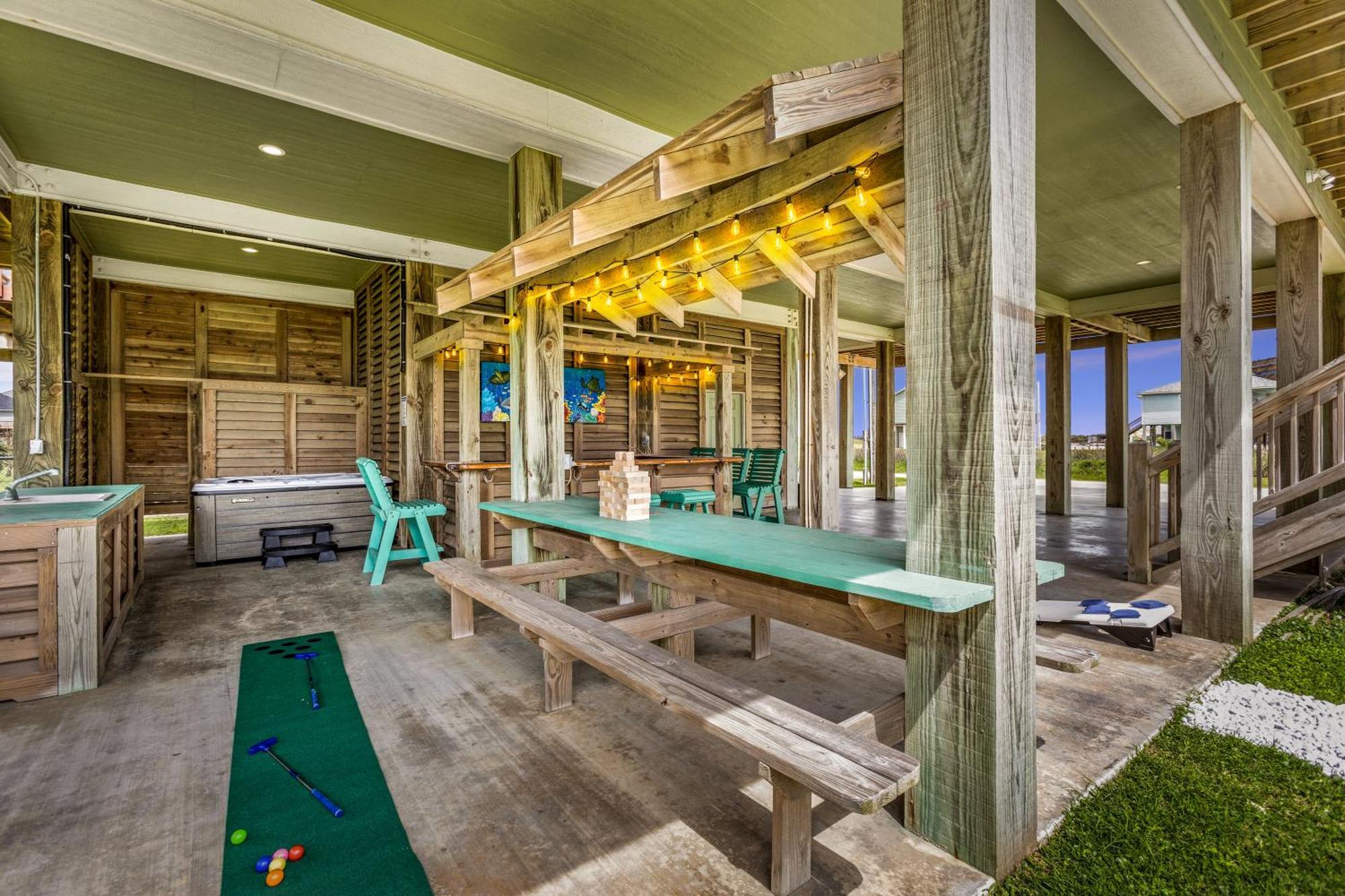 Seas The Day! 4Br Retreat, Hot Tub, Game Room, Firepit & Gulf Views Port Bolivar Esterno foto